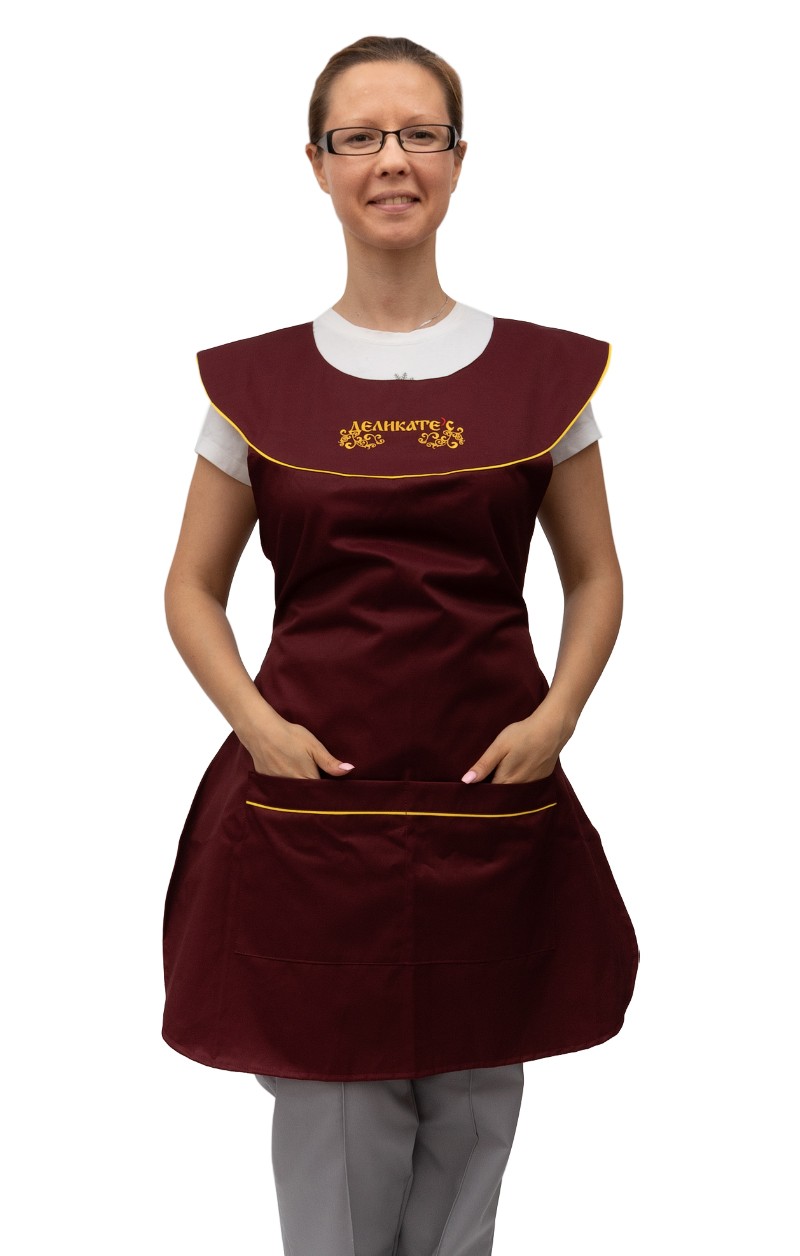 Сарафан для продавца с круглой кокеткой Сарафан для продавца с круглой кокеткой